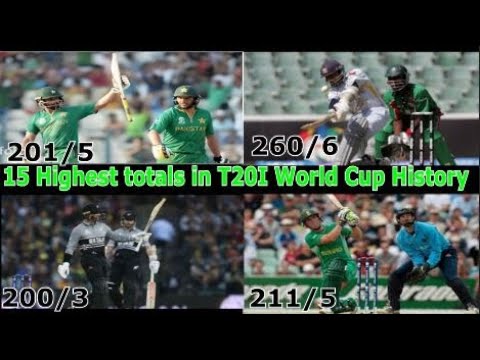 15 Highest totals in T20I world cup history II Cricket 15