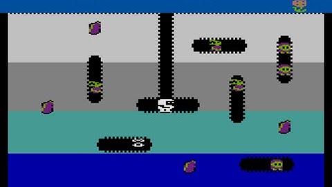 Dig Dug Atari 800 Gameplay