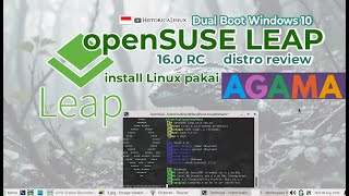Install OpenSUSE Leap 16.0 pakai Agama | Dual Boot Windows 10 | 4 Gb RAM