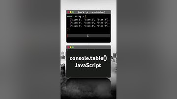 console.log vs console.table in JavaScript