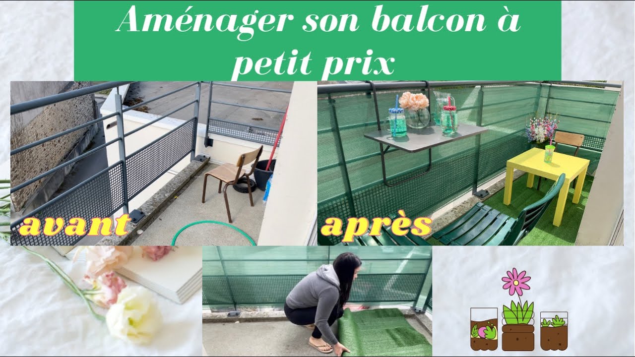 AMÉNAGEMENT DE MON BALCON À PETIT PRIX