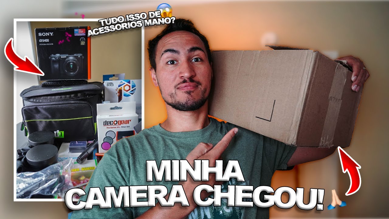 UNBOXING SONY a6400 *minha primeira câmera*