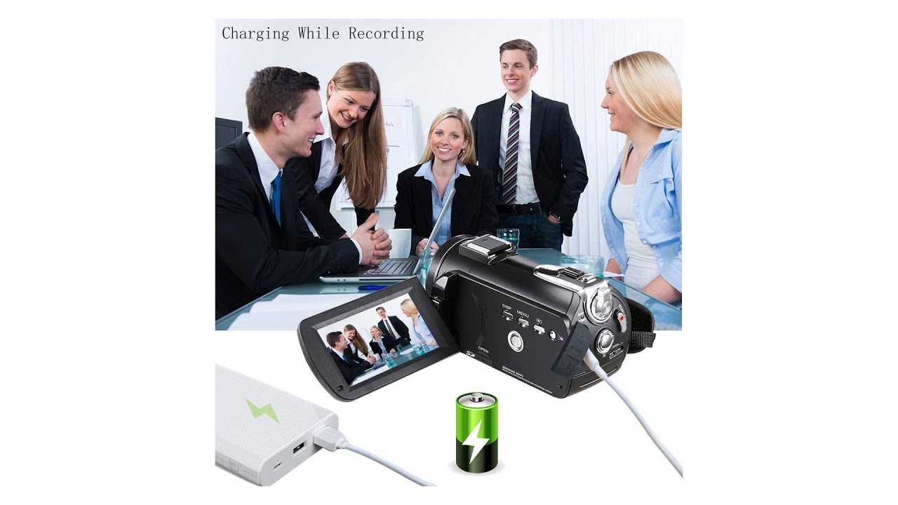 4K Camcorder Video Camera ORDRO HD 1080P 60FPS Vlog Camera YouTube