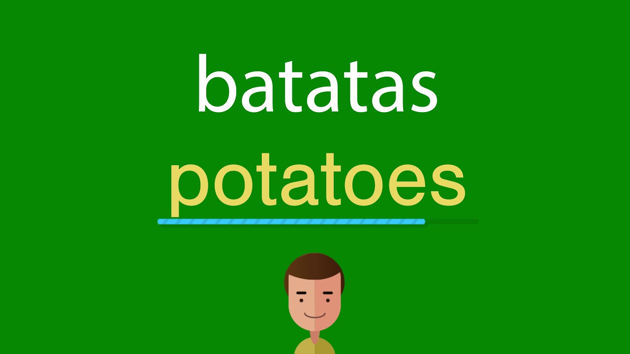 Como dizer batatas em inglês - YouTube