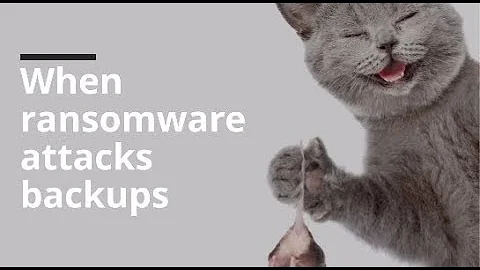 When ransomware attacks backups