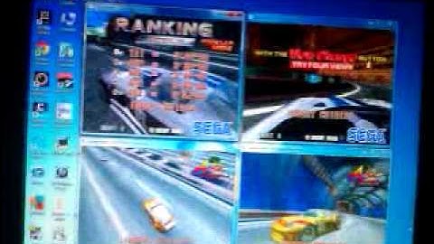 Supermodel Sega Model 3 emulator - 4 emus running on single system