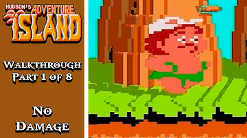 Adventure Island (3DSEN) - Walkthrough Part 1 of 8 (No Damage)