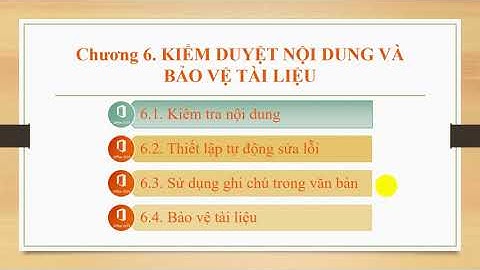 6.1. Kiểm duyệt nội dung (Spelling and Grammar)