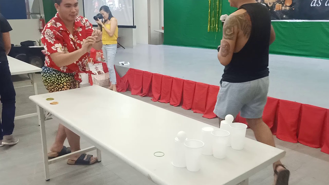 How to play Pingpong Rubber band team building game YouTube