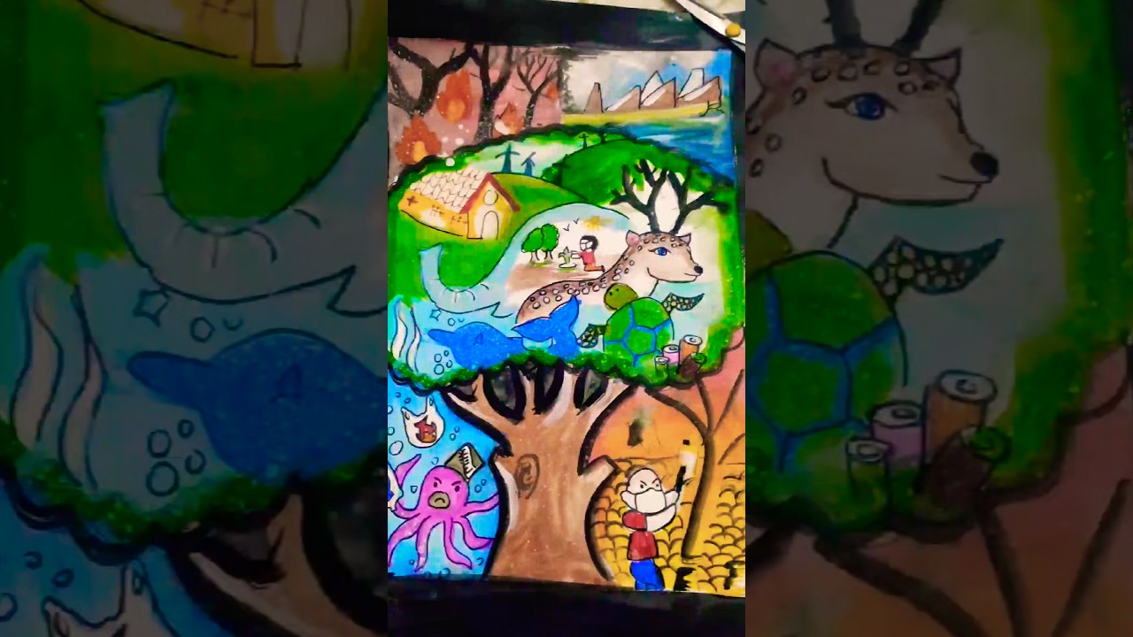 How To Draw Save Environment Poster 