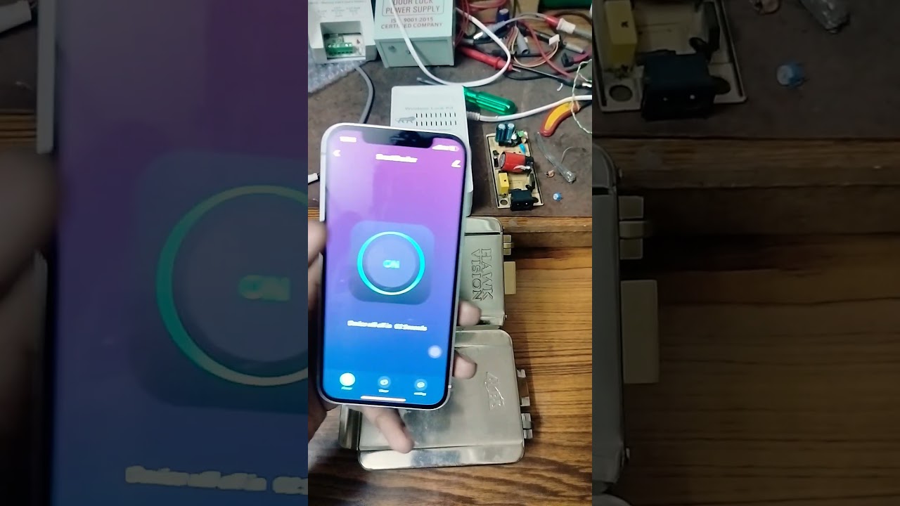 Wifi Electronic Door Lock setting, Mobile Operated Electric Door Lock, Electric lock open via mobile