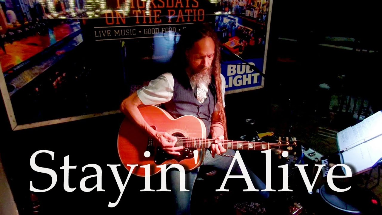 Bee Gees - Stayin' Alive (Instrumental) | James Dean Acoustic | Live ...