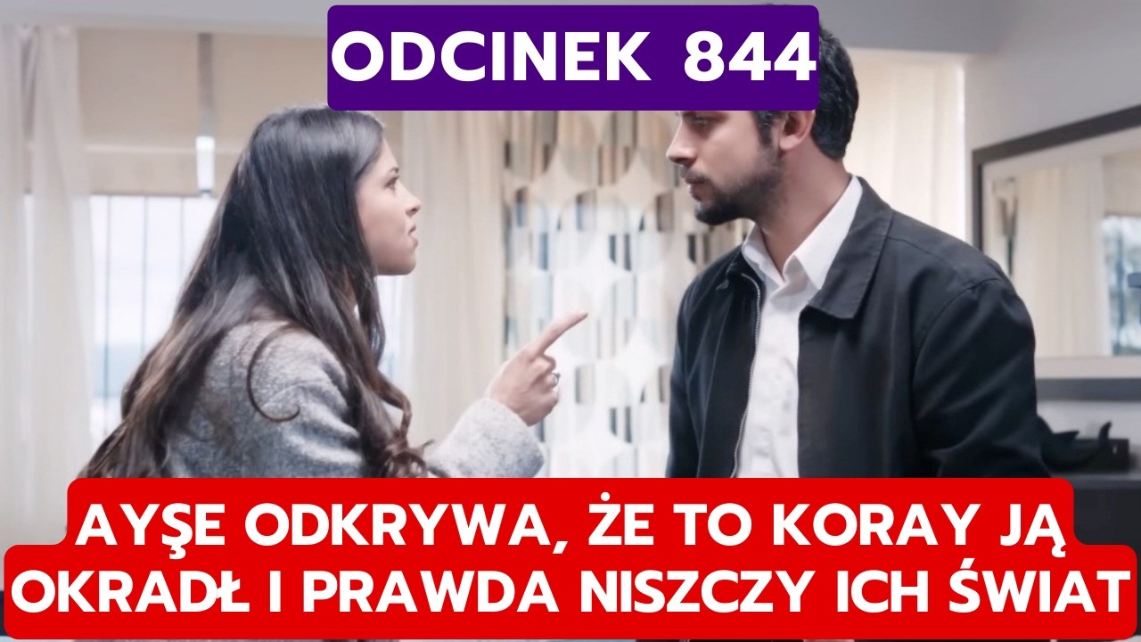 DZIEDZICTWO, ODCINEK 844: AYŞE ODKRYWA, ŻE TO KORAY JĄ OKRADŁ I PRAWDA NISZCZY ICH ŚWIAT