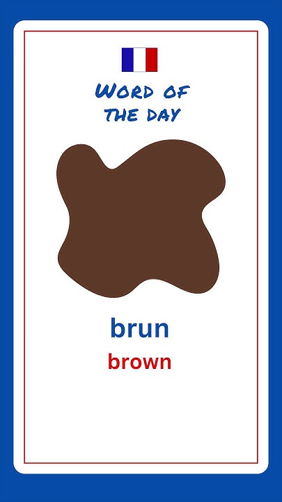 how-to-say-brown-in-french-french-for-beginners-youtube