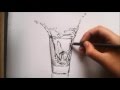 3D Drawing Glass Of Water Step By Step : Realistic water bottle speed drawing - YouTube / In the video, i use this step last, but it doesn't make.