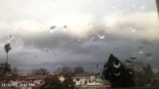Thundershower timelapse December 22, 2012