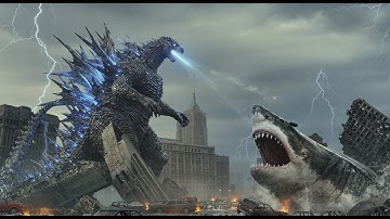 Godzilla vs Megalodon Battles by Dazzling Divine | Awesome Godzilla and Monster Scenes