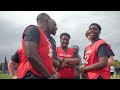 "Keep Having Fun, Keep Supporting Each Other" | Efe Obada Mic'd Up At NFL Academy Trials 🇬🇧 | NFL UK