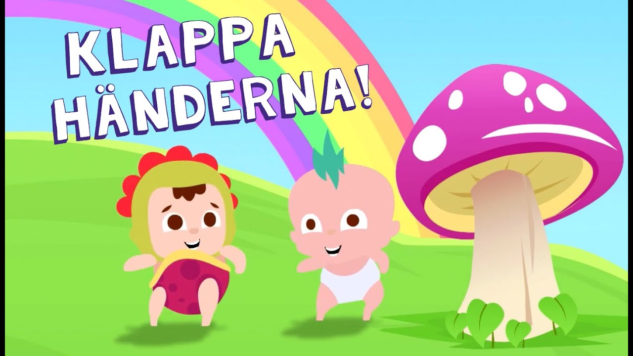 Klappa händerna när du är riktigt glad | Barnramsa på Svenska - YouTube