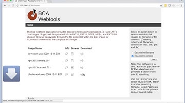 BCA Webtools - Browse and Search