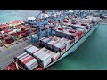 MSC Kleven loading 4200 containers at The Port of Haifa