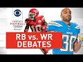 TYREEK HILL or AUSTIN EKELER? CHRIS CARSON or GODWIN? RUNNING BACKS vs. WIDE RECEIVER DEBATES