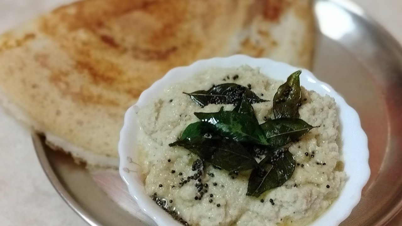 Coconut chutneywhite chutneyhotel styleidli dosa best combination