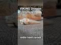Dragon rune amulet — Hand-carved Viking power from moose antler