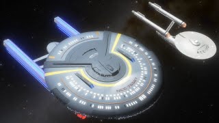 USS Cerritos v TOS Enterprise Size Comparison