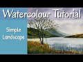 Simple Watercolour Landscape Painting