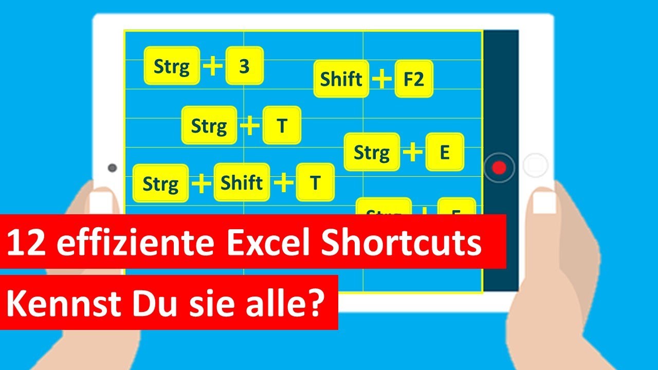 Excel Shortcut Formel Nach Unten Ziehen Excel: 12 Shortcuts / Tastenkombinationen die Du kennen solltest - YouTube