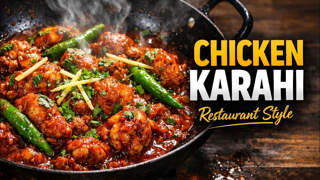 Chicken Karahi Recipe | Authentic Pakistani Chicken Karahi at Home