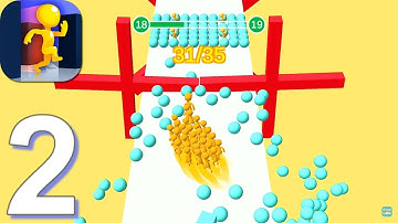 Party Race 3D Crowd Run - Gameplay Walkthrough Part 2 (Android)