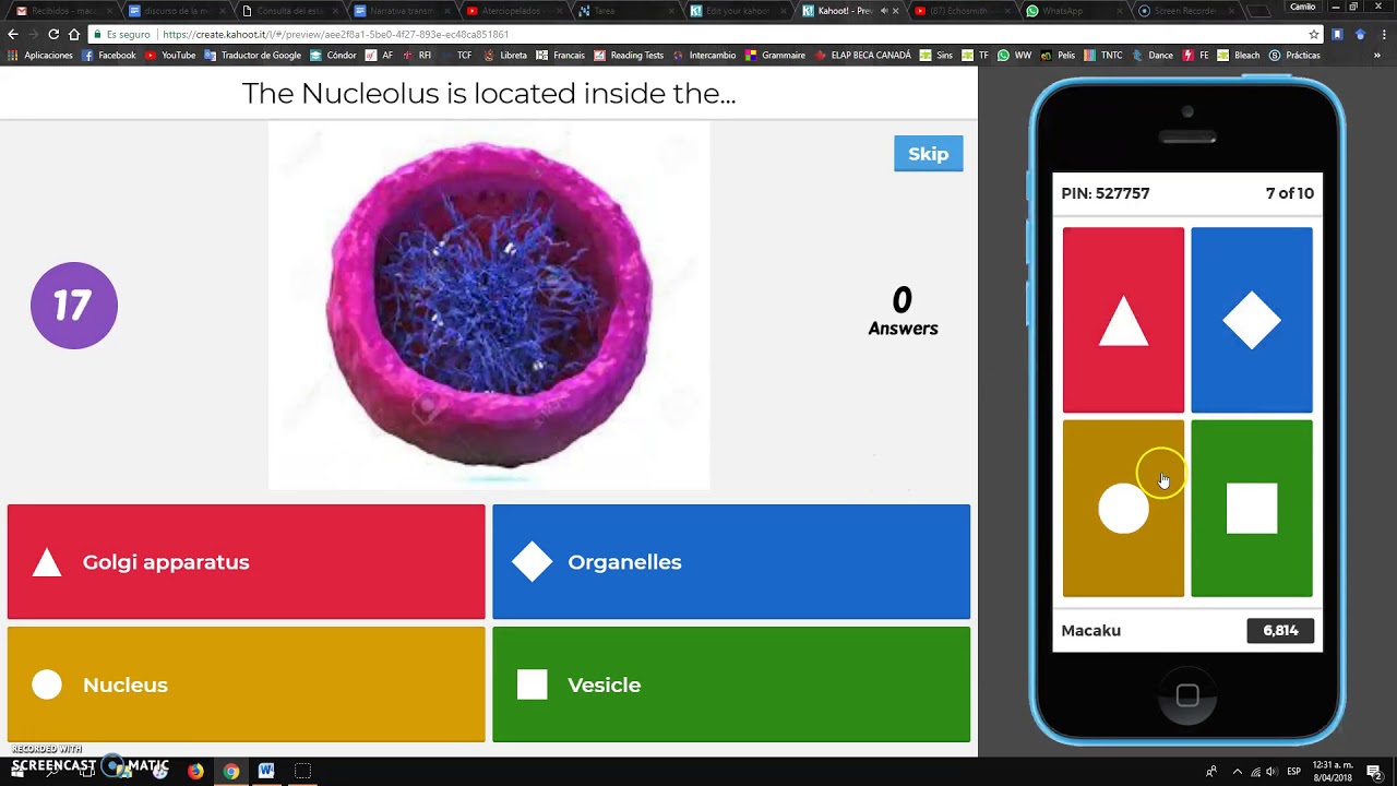 THE CELL Kahoot quiz YouTube
