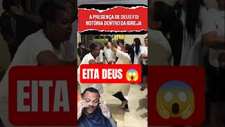 😱 PRESENÇA DE DEUS NA IGREJA ? 😮 #presençadedeus #igreja #pentecostal #fé #crente #shorts #react