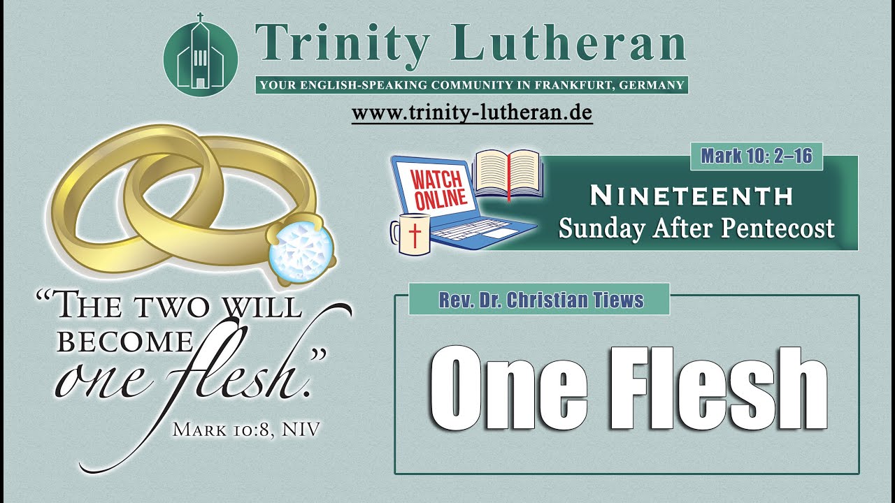 The Nineteenth Sunday After Pentecost Tlc Worship One Flesh Youtube