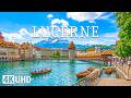 Peaceful Lucerne Switzerland 4K 🇨🇭 | Relaxing Music with Lake Lucerne and Alpine Views