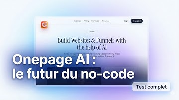 Comment créer UN SITE en quelques minutes, SANS CODER ?! (Spoil : avec Onepage AI) 