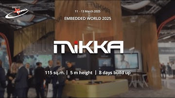 Exhibition stand for MIKKA at EMBEDDED WORLD 2025