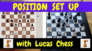 Millennium eONE and Lucas Chess record OTB games and position set up