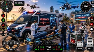 Ambulance City Rescue Simulator 3D Game 911 Us Emergency Ambulance -In Brazil #part 7
