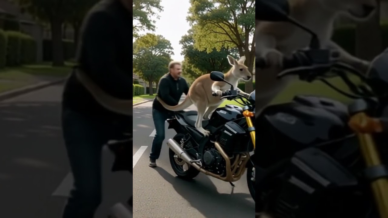 “Kangaroo on Wheels: The New Motorcycle Adventure!” 