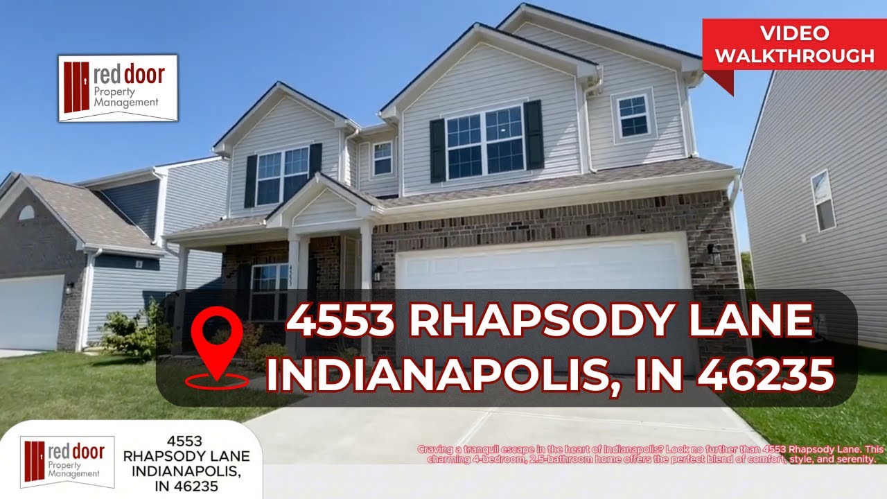 4553 Rhapsody Lane Indianapolis, IN 46235 (Virtual Walkthrough) - HOME FOR RENT!