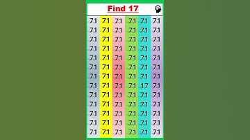 Find The Odd Numbers | Find 17 #shorts #quiz #maths #riddles #puzzle