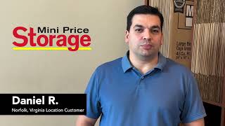 Mini Price Storage Valley Drive Location Customer Review - Daniel R.