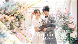 Golden Wedding Slideshow with Shimmering Particle Transitions AE Project Free Download with Tutorial