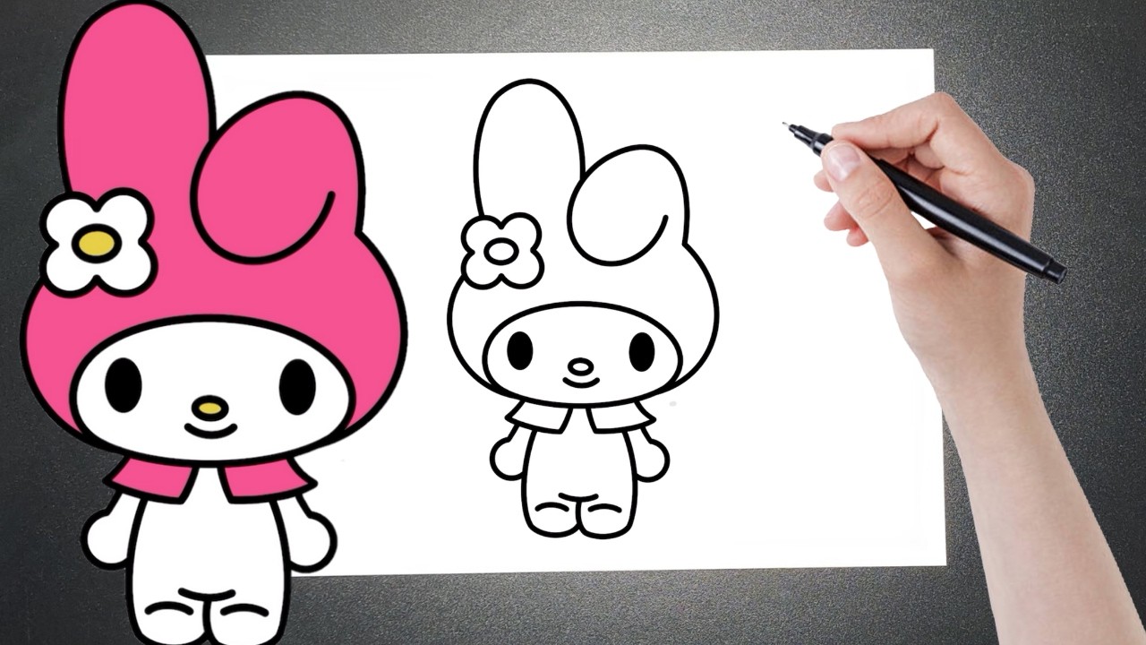 COMO DESENHAR A MY MELODY FACIL - HOW TO DRAW MY MELODY EASY (SANRIO ...