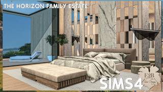 THE HORIZON FAMILY ESTATE | Sims 4 CC Speed Build | DOWNLOAD LINK (TRAY+CC+CC LINKS)