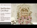 Spellbinders Beautiful Sentiment Vignette by Becca Feeken | 2 Cards with 2 Die Set Techniques!