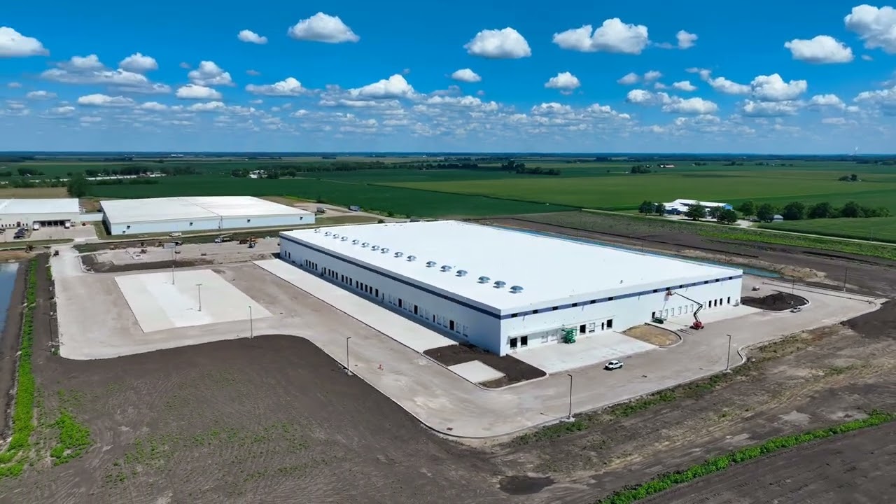 Drone footage of the new FedEx Facility in Danville, IL (7/14/2022)